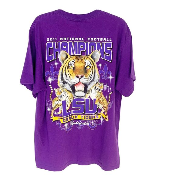 Guy Harvey Other - Guy Harvey T Shirt LSU 2011 Championship T Shirt Purple L NWT